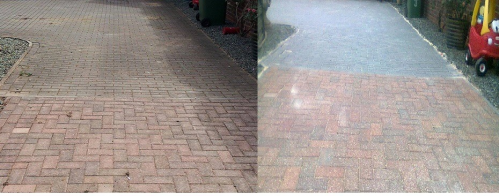 Milton Keynes Driveway Cleaning Before & After